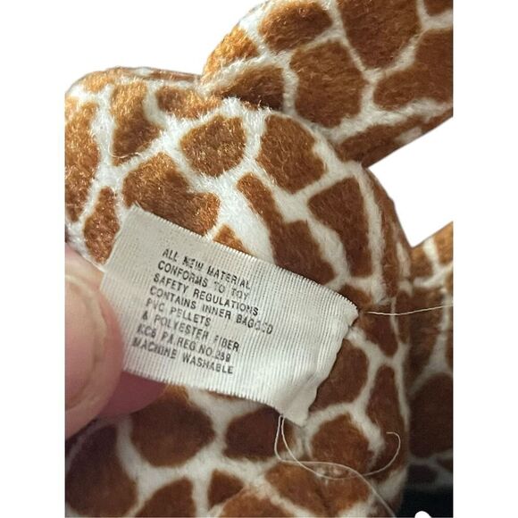 Russ Berrie Gandi Bean Bag Zoo Beanies Soft Giraffe Plush Stuffed Animal Toy 12" - Picture 5 of 10